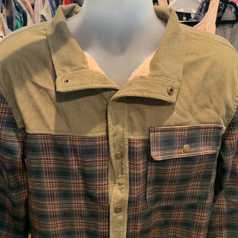 Nwot - Lined Collared Patterned Jacket - image 2